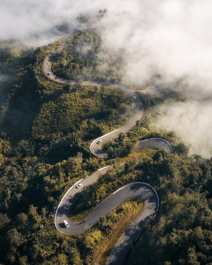 Scenic mountain road for custom trips in Thailand